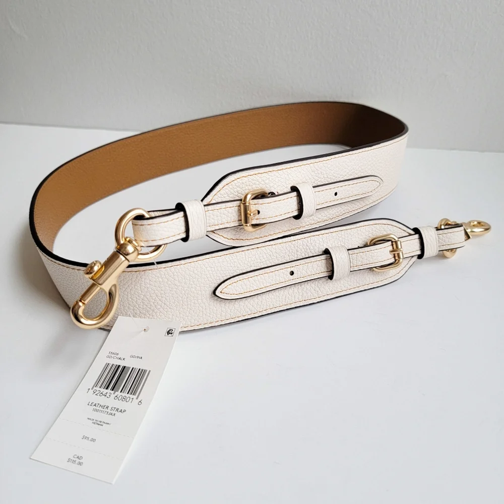NWT Coach Crossbody Strap in Chalk - Picture 2 of 8